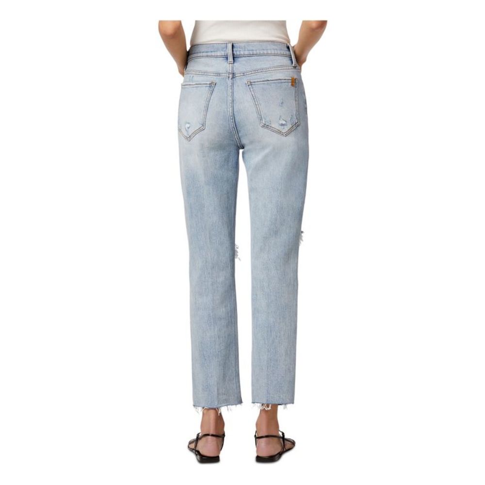 JOE'S Womens Blue Denim Pocketed Destroyed Hem Distressed Cropped Jeans 31 - Picture 2 of 4